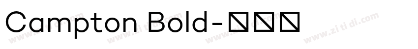 Campton Bold字体转换